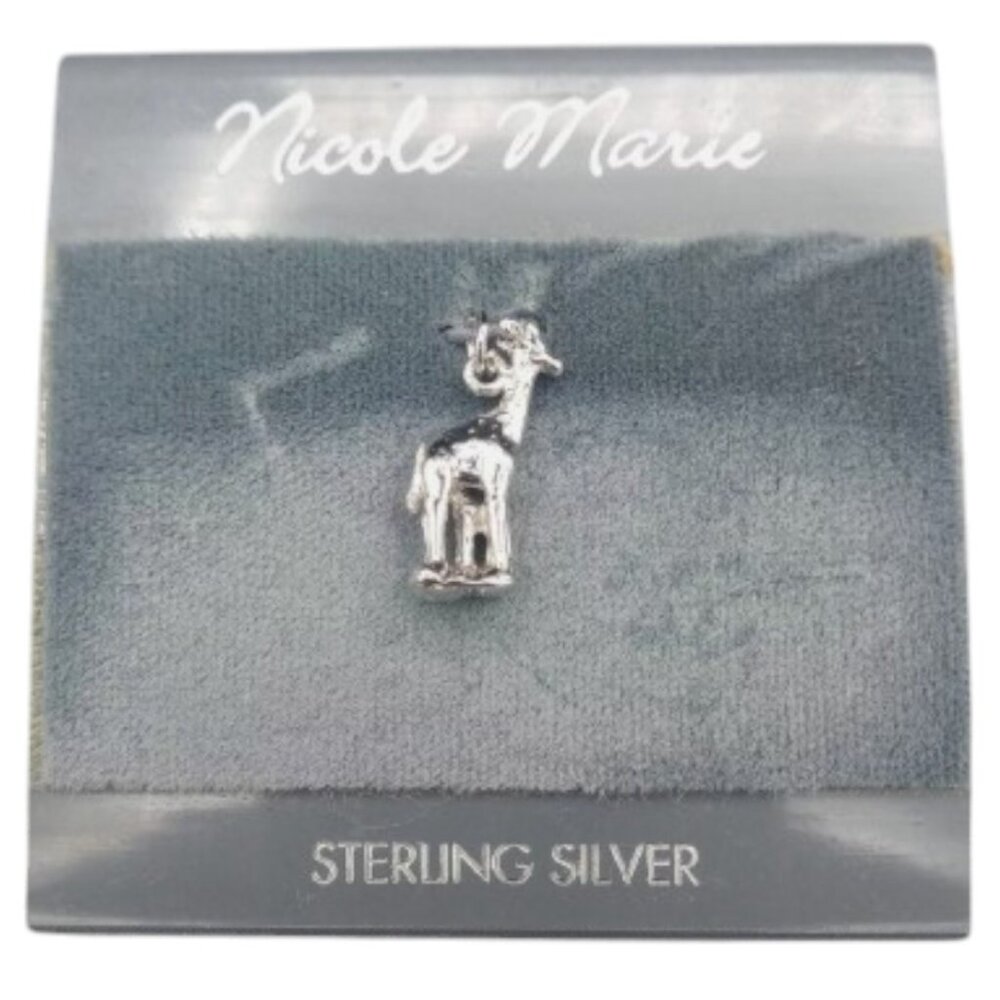 Nicole Marie STERLING SILVER 3-D GIRAFFE CHARM PENDANT